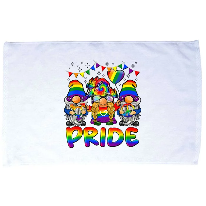 Cute Gay Bisexual Transsexual Gnomes LGBTQ Pride Ally Microfiber Hand Towel