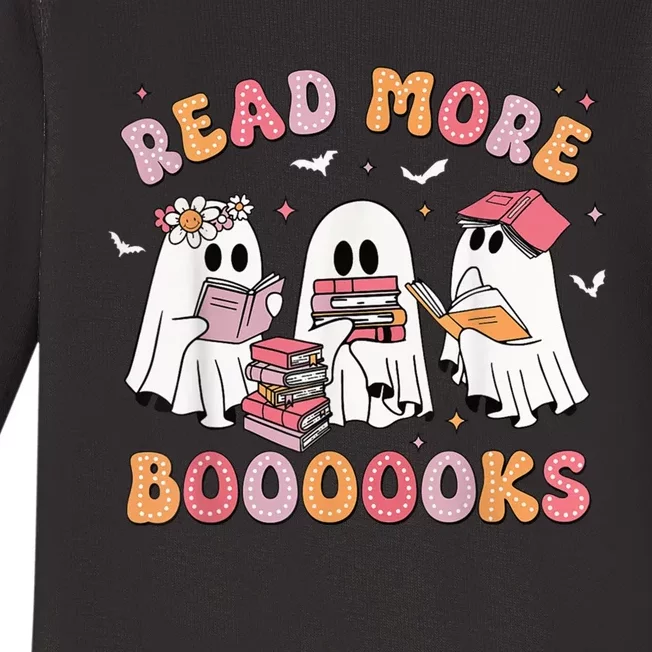 Cute Ghost Book Read More Books Funny Teachers Halloween Baby Long Sleeve Bodysuit