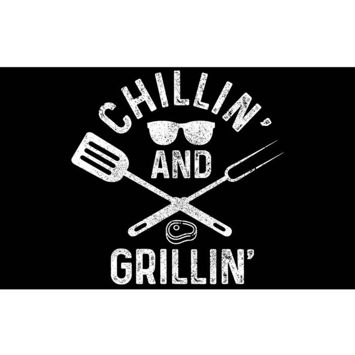 Chilling & Grilling BBQ Grill Chef Funny Barbecue Bumper Sticker