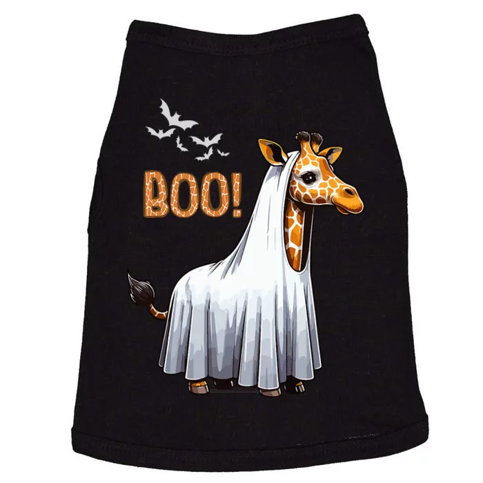 Cute Giraffe Boo Halloween Costume Zoo Lover Doggie Tank