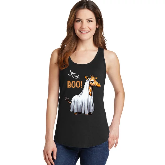 Cute Giraffe Boo Halloween Costume Zoo Lover Ladies Essential Tank