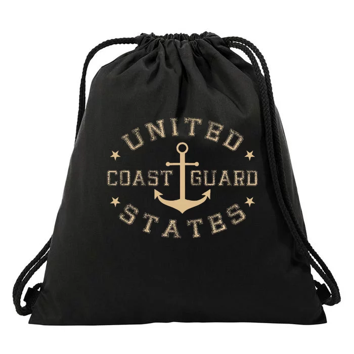 Coast Guard Birthday United States Anchor Drawstring Bag