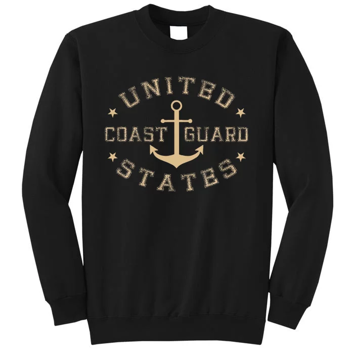 Coast Guard Birthday United States Anchor Tall Sweatshirt