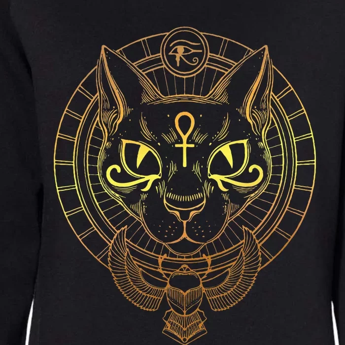 Cat Goddess Bastet Cat Egyptian Womens California Wash Sweatshirt