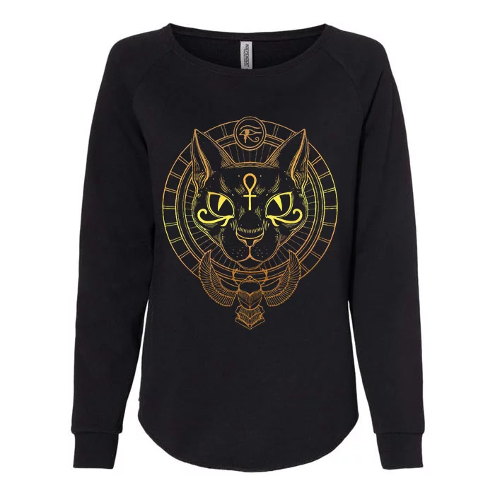 Cat Goddess Bastet Cat Egyptian Womens California Wash Sweatshirt