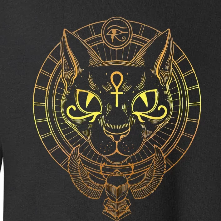 Cat Goddess Bastet Cat Egyptian Toddler Sweatshirt