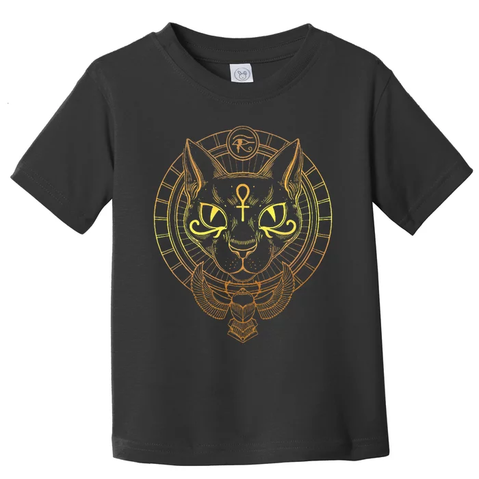 Cat Goddess Bastet Cat Egyptian Toddler T-Shirt