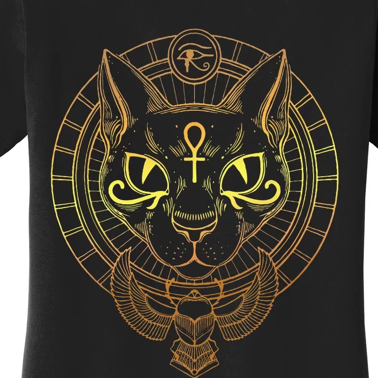 Cat Goddess Bastet Cat Egyptian Women's T-Shirt