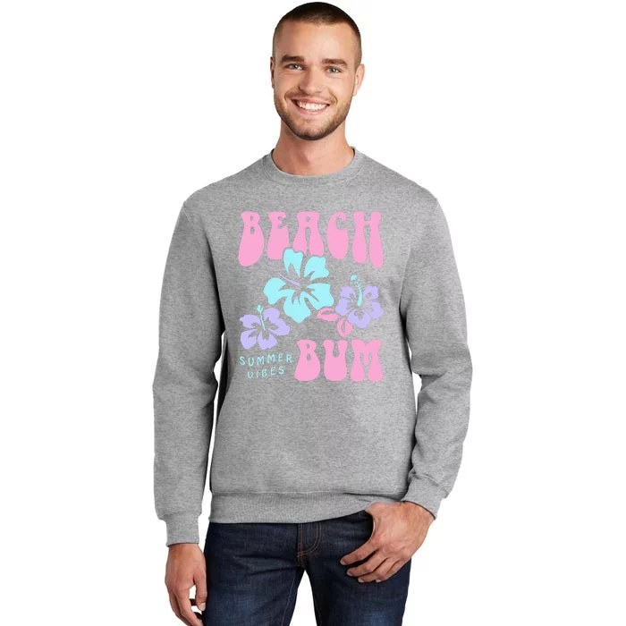 Coconut Girl Beach Bum Pastel 90s Retro Tall Sweatshirt