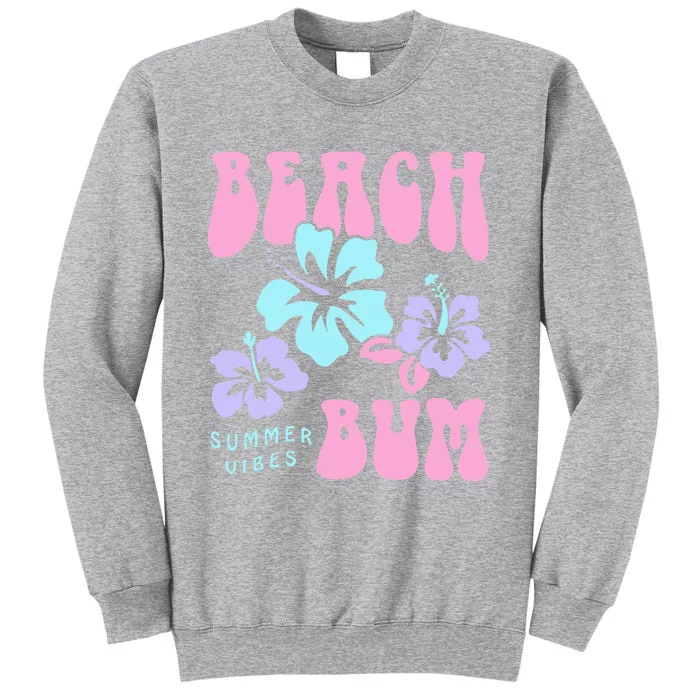 Coconut Girl Beach Bum Pastel 90s Retro Tall Sweatshirt