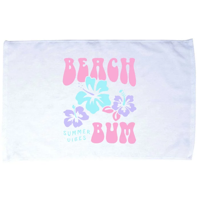 Coconut Girl Beach Bum Pastel 90s Retro Microfiber Hand Towel