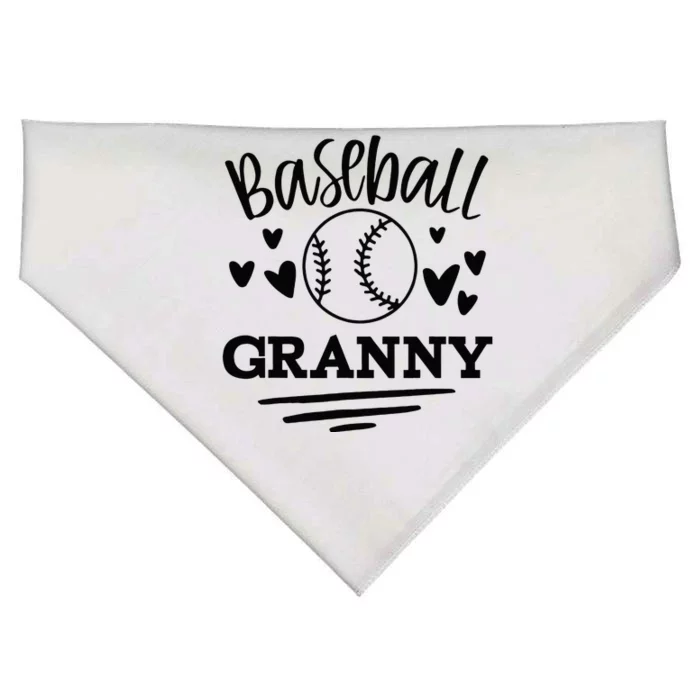 Cute Granny Baseball Granny USA-Made Doggie Bandana