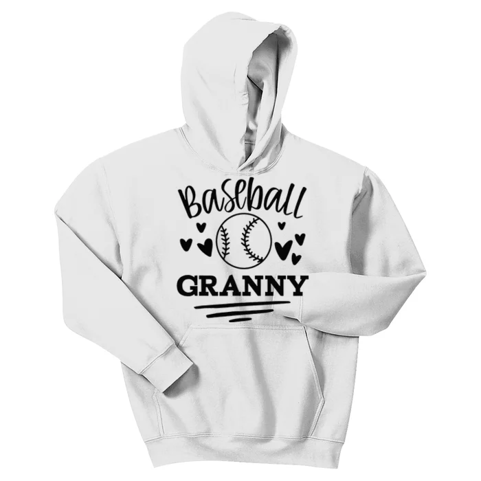 Cute Granny Baseball Granny Kids Hoodie