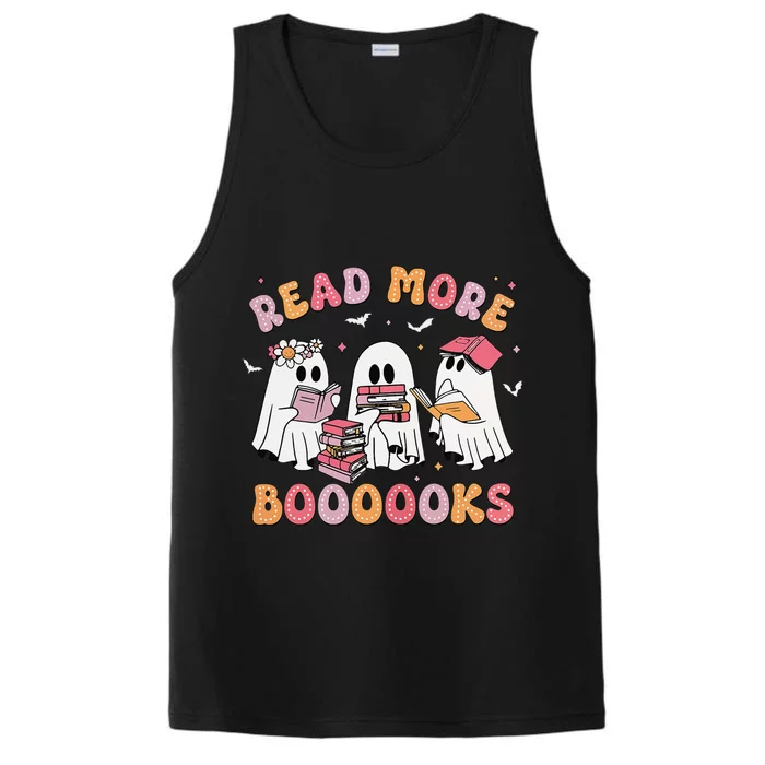 Cute Ghost Book Read More Books Funny Teachers Halloween Performance Tank