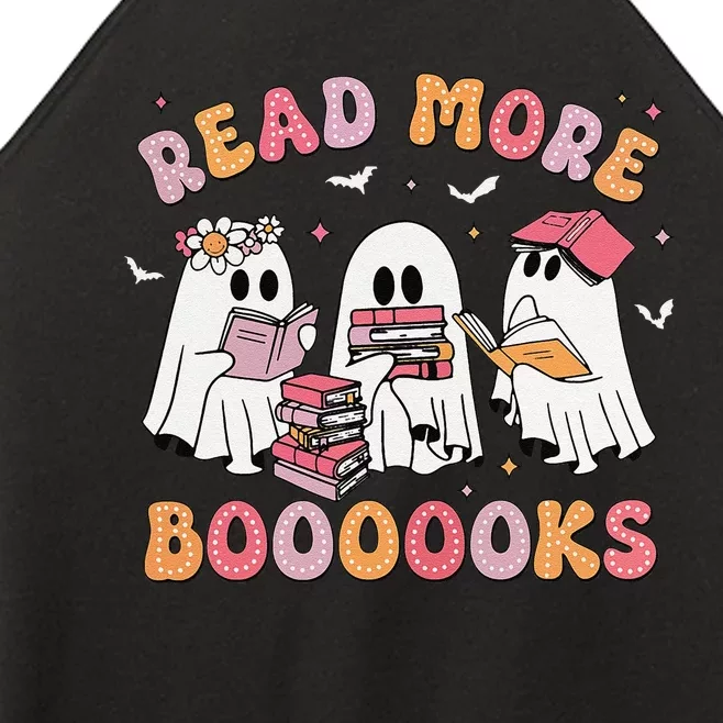 Cute Ghost Book Read More Books Funny Teachers Halloween Women’s Perfect Tri Rocker Tank