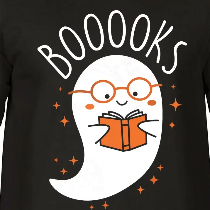 Cute Ghost Book Reading Halloween Teacher Comfort Colors T-Shirt