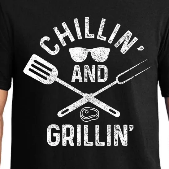 Chilling & Grilling BBQ Grill Chef Funny Barbecue Pajama Set