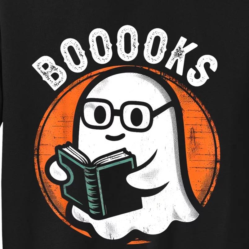 Cute Ghost Book Reading Books Lover Retro Halloween Teacher Sweatshirt