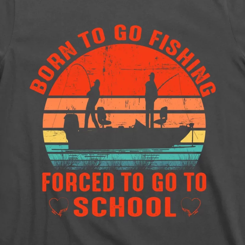 Cute Gift Born To Go Fishing Bass Fish Fisherman T-Shirt