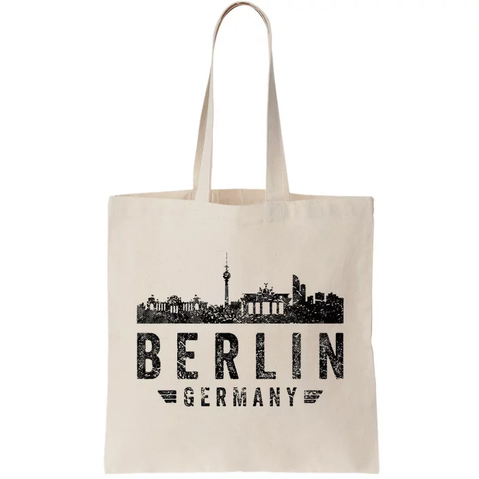 Capital Germany Berlin Souvenir Top Berlin Skyline Berlin Tote Bag