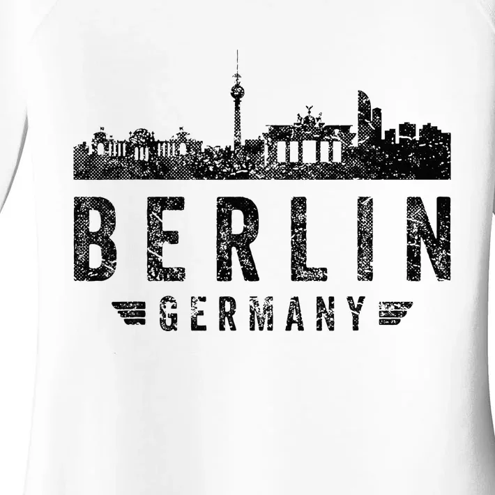 Capital Germany Berlin Souvenir Top Berlin Skyline Berlin Women's Perfect Tri Tunic Long Sleeve Shirt