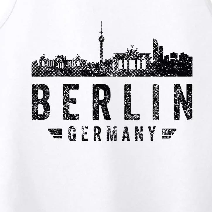 Capital Germany Berlin Souvenir Top Berlin Skyline Berlin Performance Tank