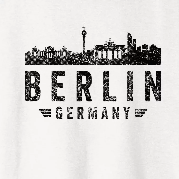 Capital Germany Berlin Souvenir Top Berlin Skyline Berlin Women's Crop Top Tee