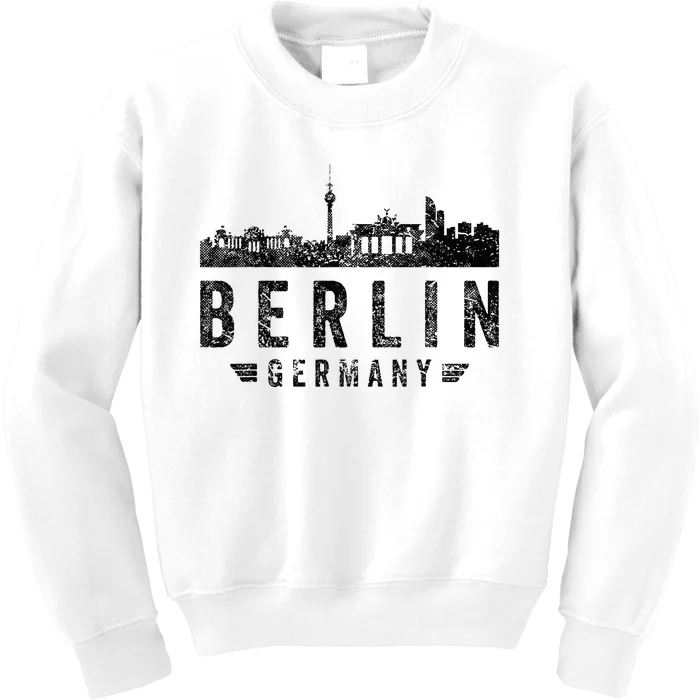 Capital Germany Berlin Souvenir Top Berlin Skyline Berlin Kids Sweatshirt