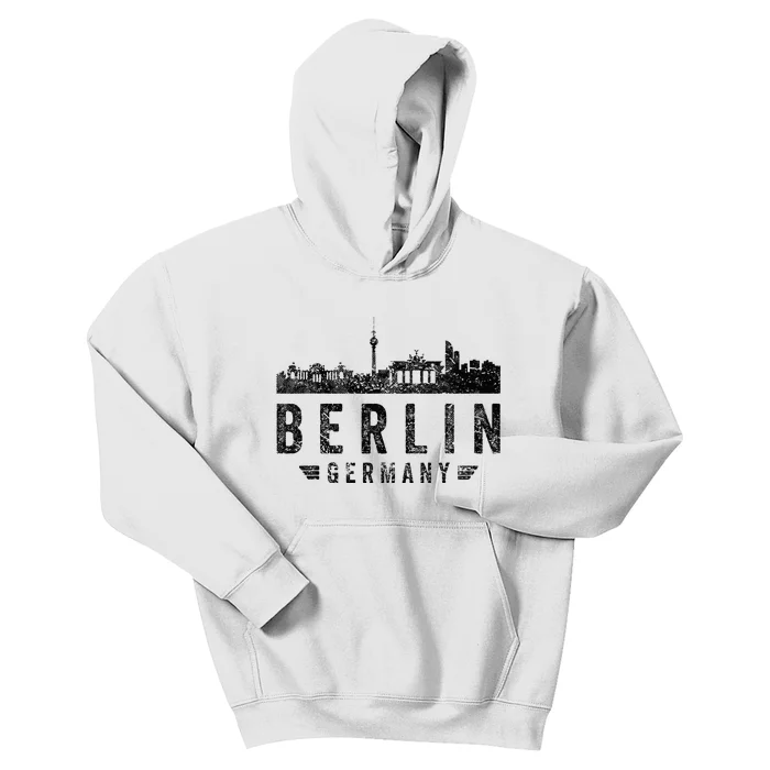 Capital Germany Berlin Souvenir Top Berlin Skyline Berlin Kids Hoodie