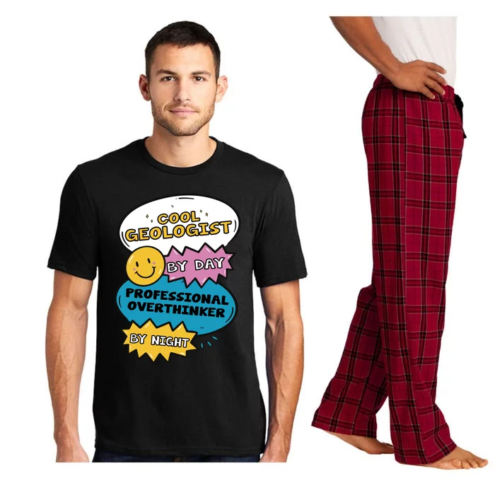 Cool Geologist By Day Professional Overthinker By Night Gift Pajama Set