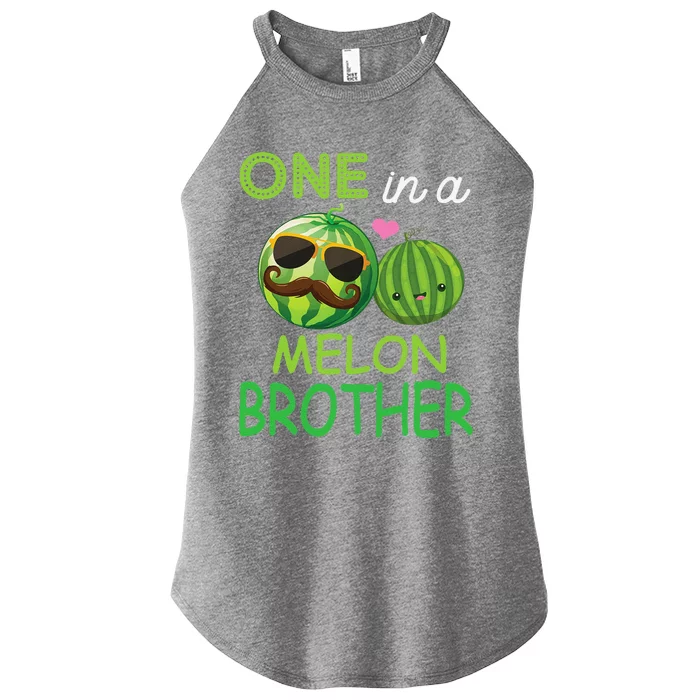 Cool Glass Bearded Man And Melons One In A Melon Brother Women’s Perfect Tri Rocker Tank