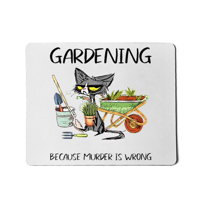 Christmas Gardening Because Murder Is Wrong Farmer Mom Mousepad