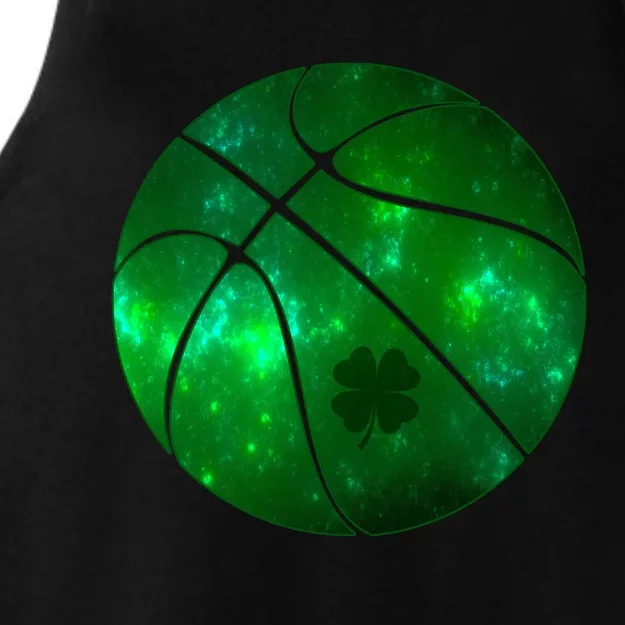 Clover Green Basketball Lover Ladies Tri-Blend Wicking Tank