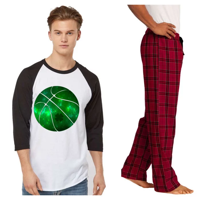 Clover Green Basketball Lover Raglan Sleeve Pajama Set