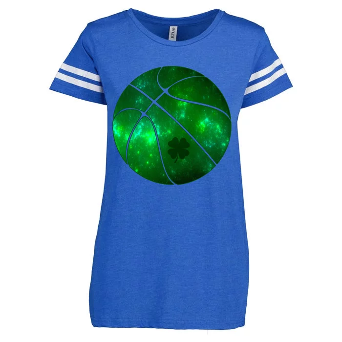 Clover Green Basketball Lover Enza Ladies Jersey Football T-Shirt