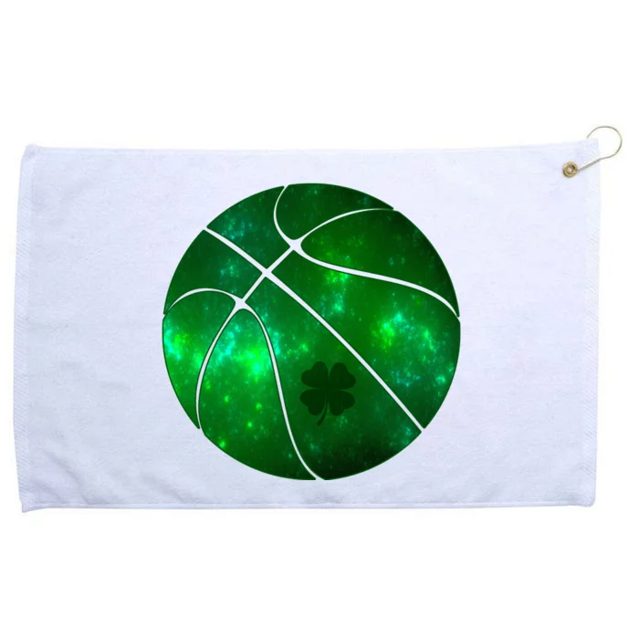 Clover Green Basketball Lover Grommeted Golf Towel