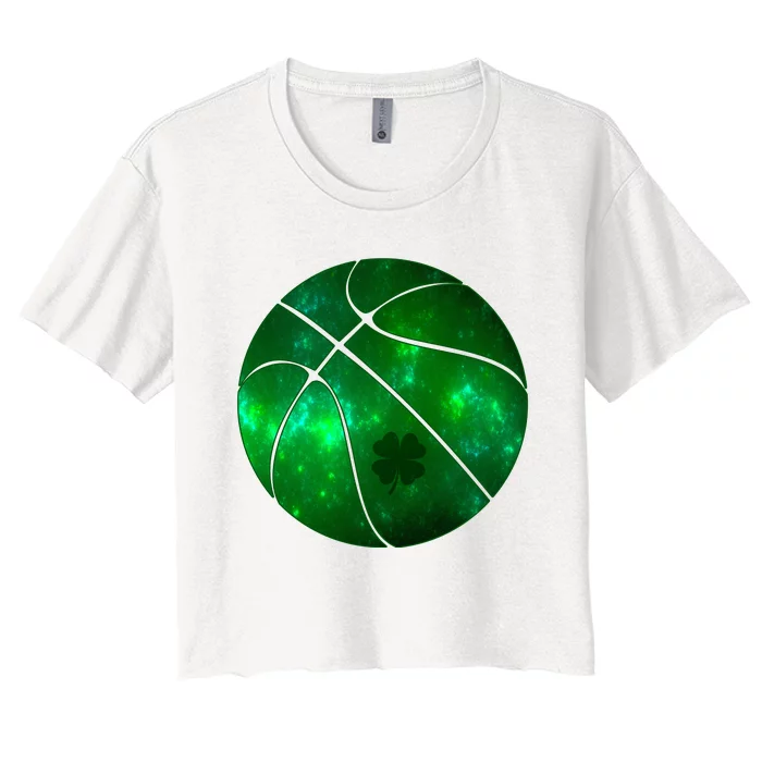 Clover Green Basketball Lover Women's Crop Top Tee