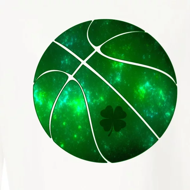 Clover Green Basketball Lover Cropped Pullover Crew