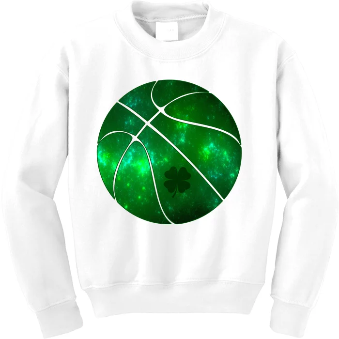 Clover Green Basketball Lover Kids Sweatshirt