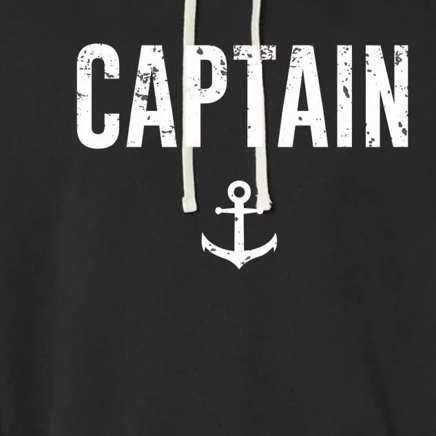 Captain Gift Boat Owner Novelty Gift Garment-Dyed Fleece Hoodie