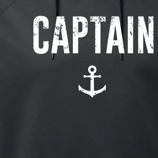 Captain Gift Boat Owner Novelty Gift Performance Fleece Hoodie