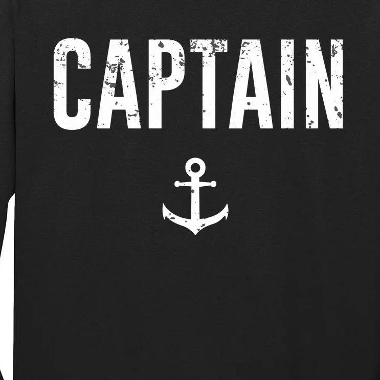 Captain Gift Boat Owner Novelty Gift Tall Long Sleeve T-Shirt