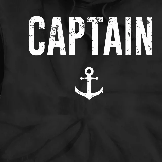 Captain Gift Boat Owner Novelty Gift Tie Dye Hoodie