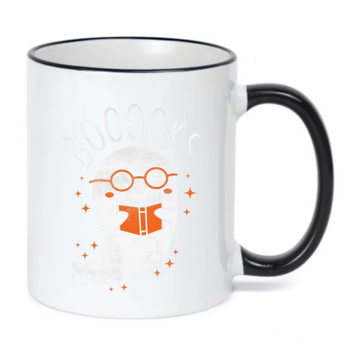 Cute Ghost Book Reading Halloween Teacher Top Black Color Changing Mug