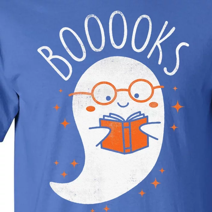 Cute Ghost Book Reading Halloween Teacher Top Tall T-Shirt