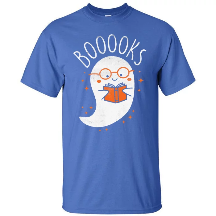 Cute Ghost Book Reading Halloween Teacher Top Tall T-Shirt