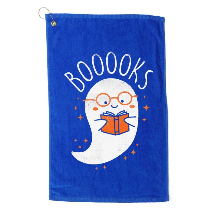 Cute Ghost Book Reading Halloween Teacher Top Platinum Collection Golf Towel