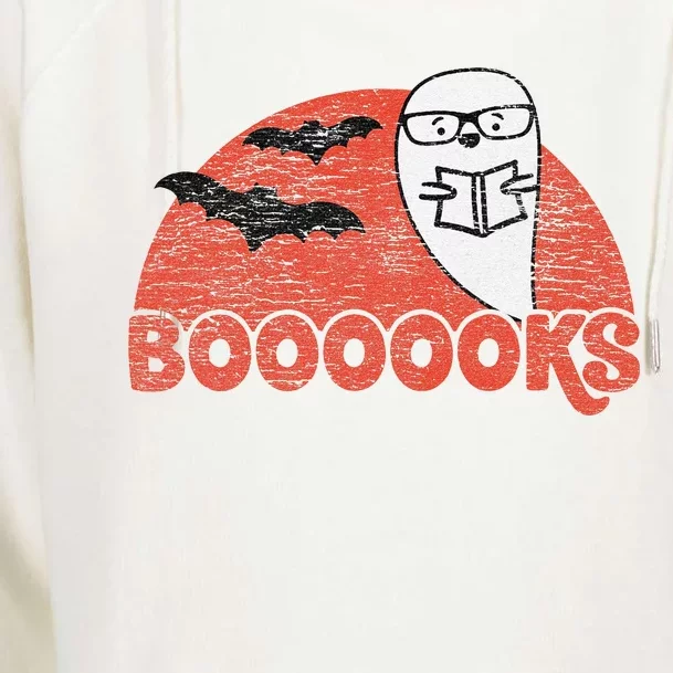 Cute Ghost Boooooks School Librarian Or Teacher Halloween Womens Funnel Neck Pullover Hood