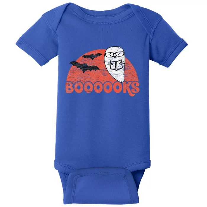 Cute Ghost Boooooks School Librarian Or Teacher Halloween Baby Bodysuit