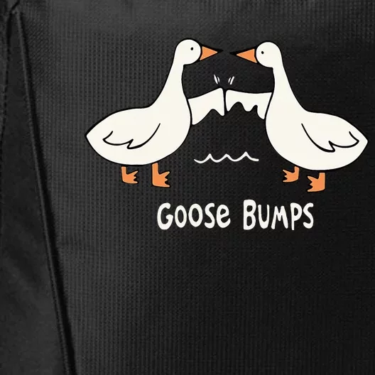 Cute Goose Bumps Funny Animal Pun Lover City Backpack